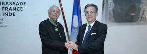 Indian architect Raj Rewal received the prestigious Commandeur de l’Ordre des Arts et des Lettres from France.