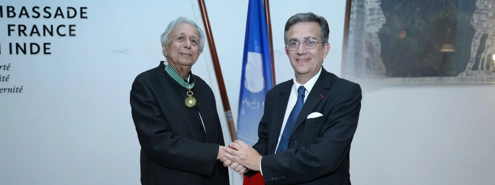 Indian architect Raj Rewal received the prestigious Commandeur de l’Ordre des Arts et des Lettres from France.