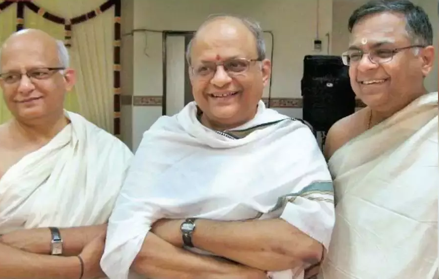 N chandrasekaran with his brothers