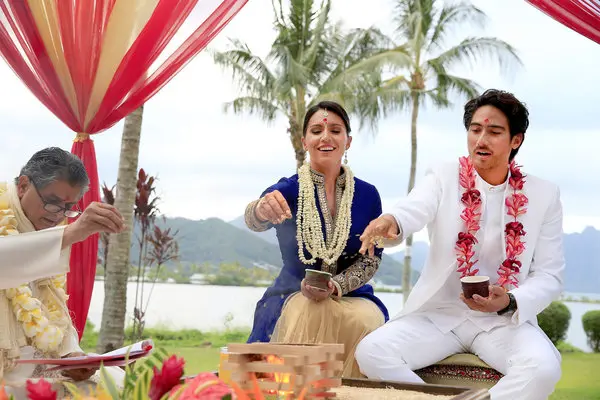Tulsi Gabbard during her Vedic wedding