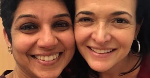 Krithika Reddy with Sheryl Sandberg