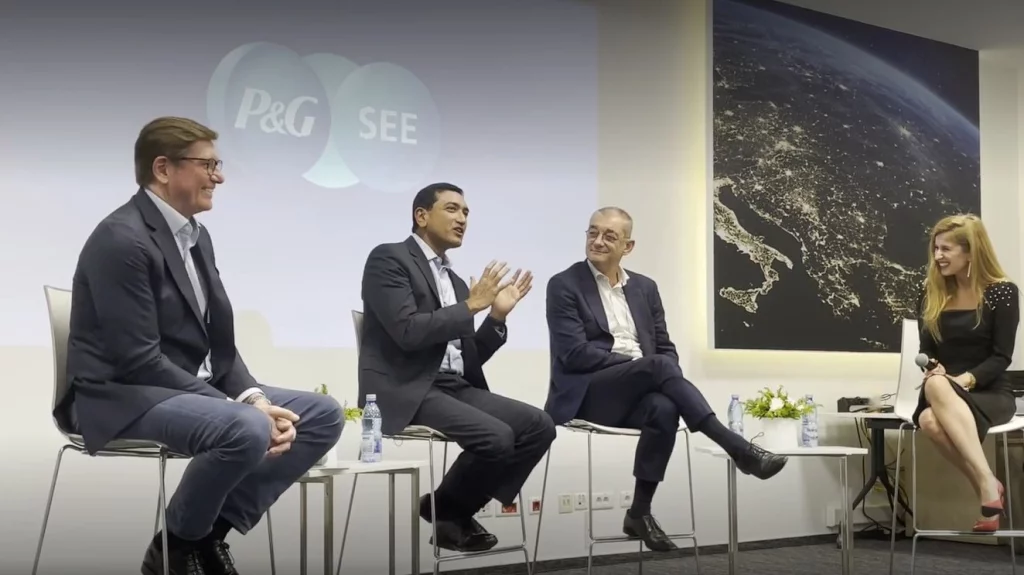 Shailesh addressing employees of P&G in Europe