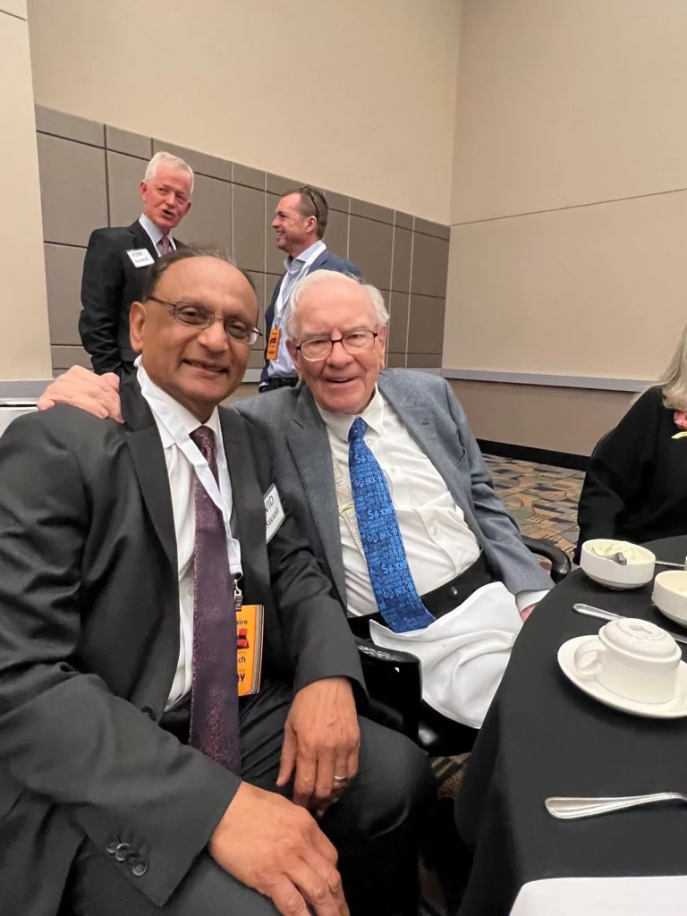 Dave Goswami with Warren Buffet