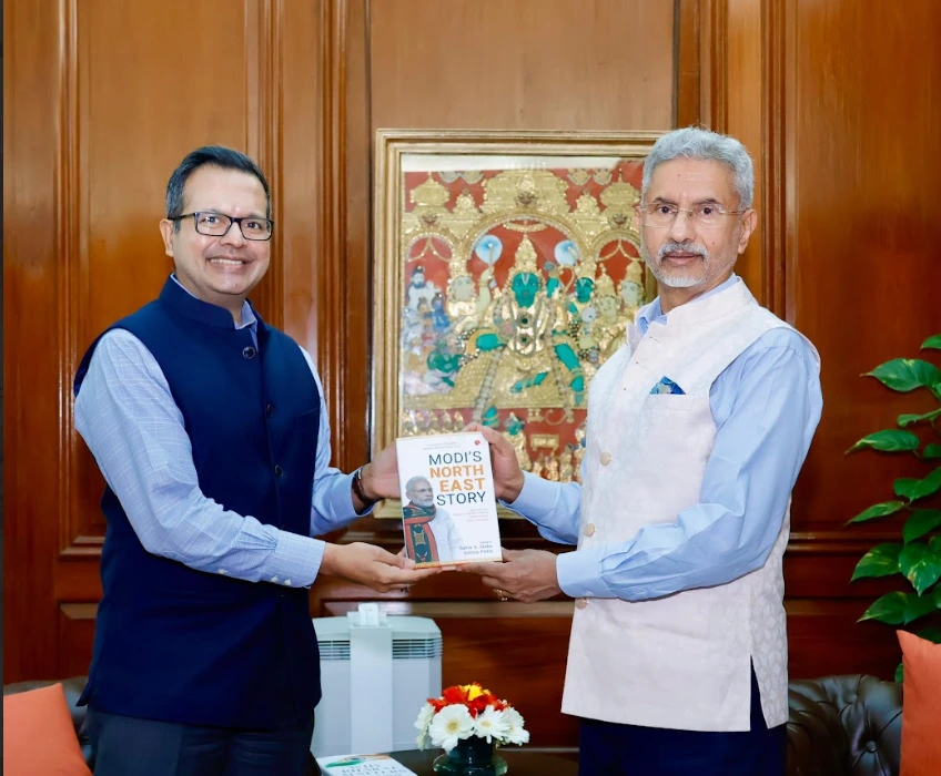Aditya Pittie with EAM Jaishankar