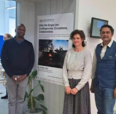 Prof Kannuri with Prof Alice Street Principal Investigator of the project at Edinburgh University, and Peter Mangesho from Tanzania