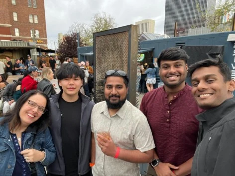 Ronak Bhale with friends