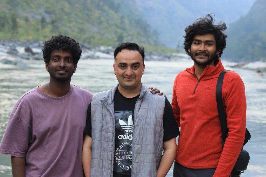 The Chingam team during the shoot