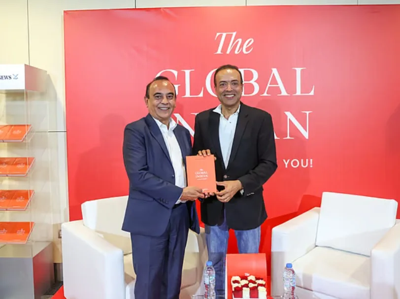 Xavier Augustin with Gulf News interim CEO Vijay Vaghela