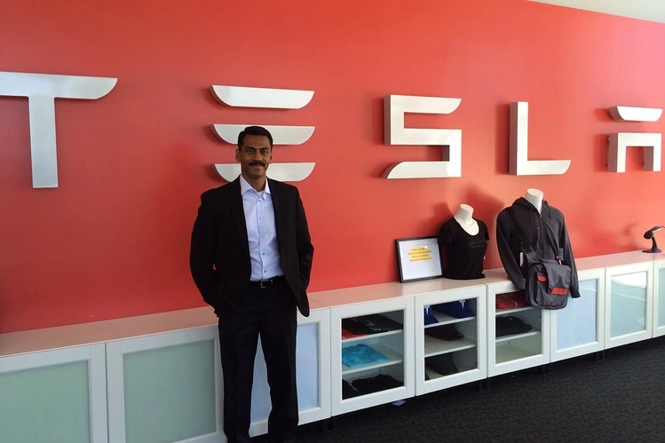 Jay Vijayan at Tesla | Photo Credit: WSJ