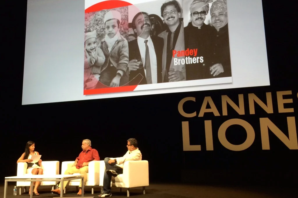 Piyush and Prasoon Pandey at Cannes 