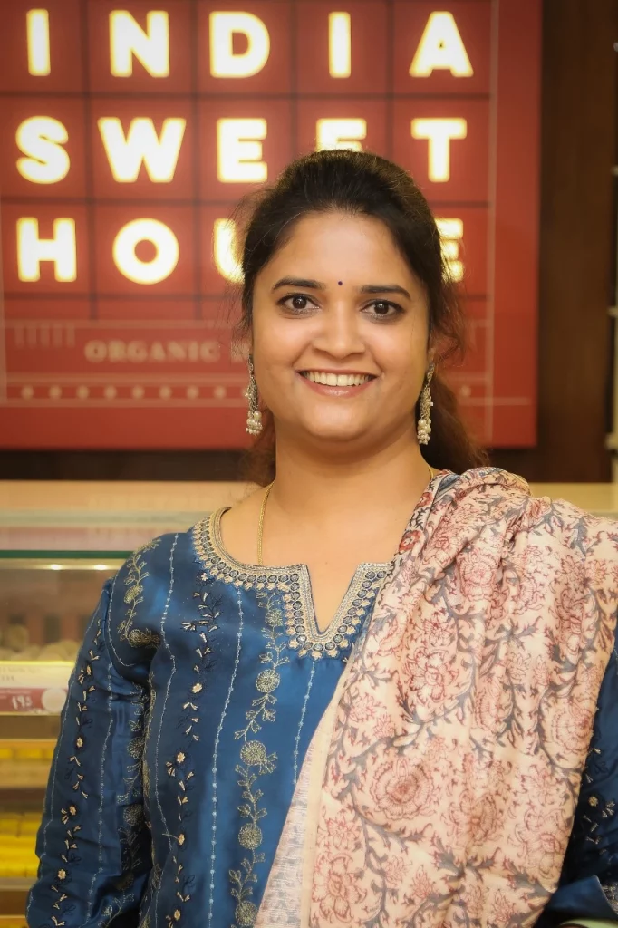 Shweta Rajashekar, Co Founder at India Sweet House 