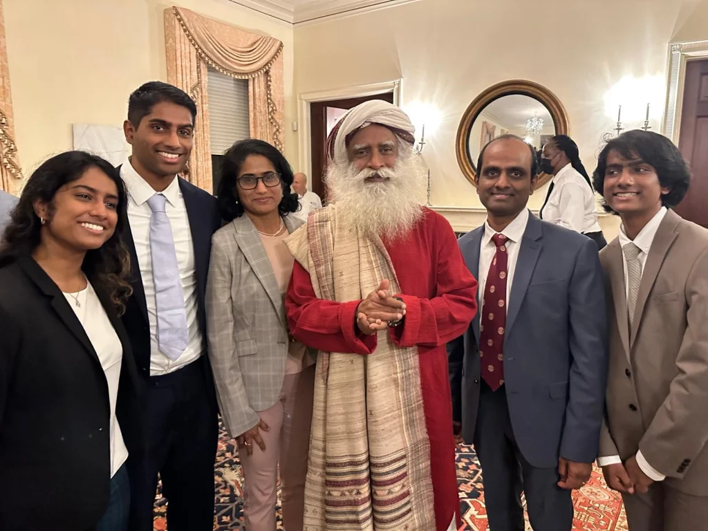 Bala Subramaniam with Sadhguru and others