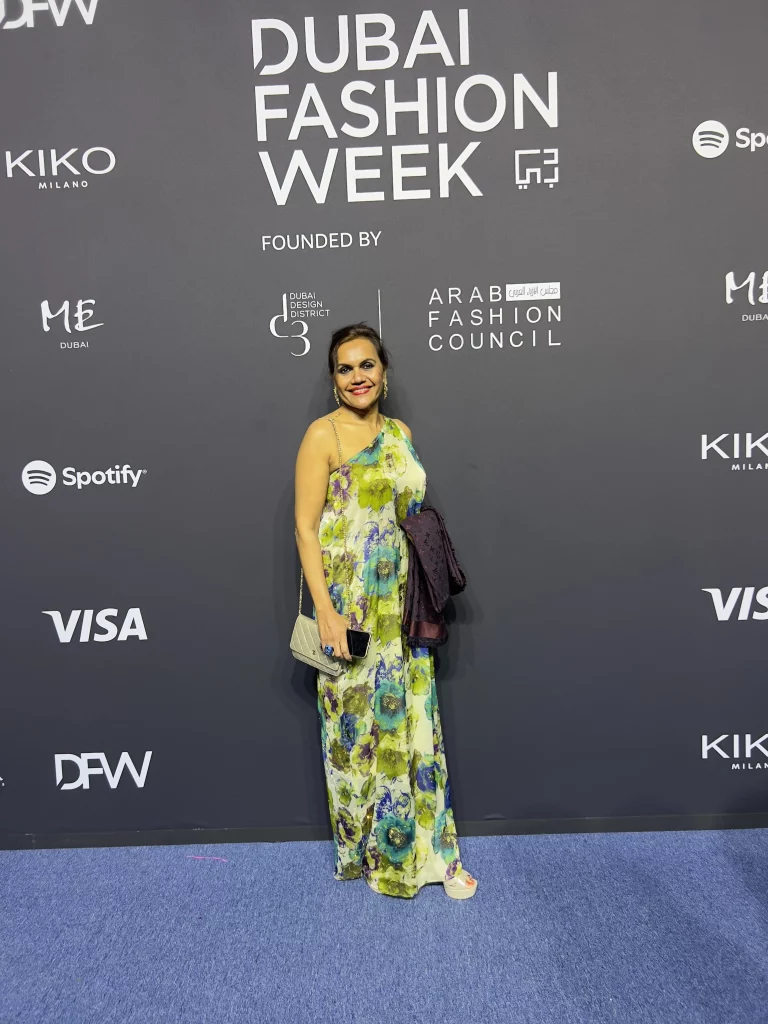 Hazel at Dubai Fashion Week
