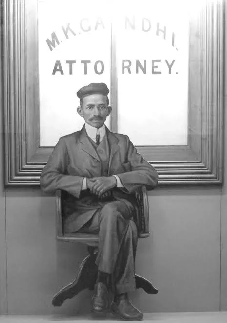 Mahatma Gandhi when he was a young lawyer