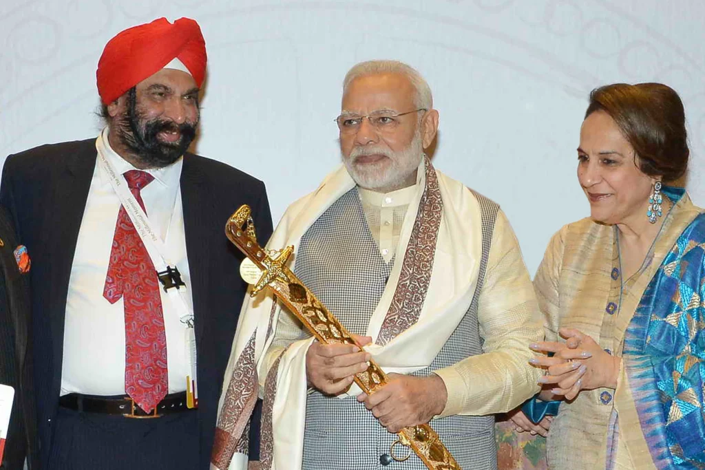Surender Singh Kandhari with PM Modi