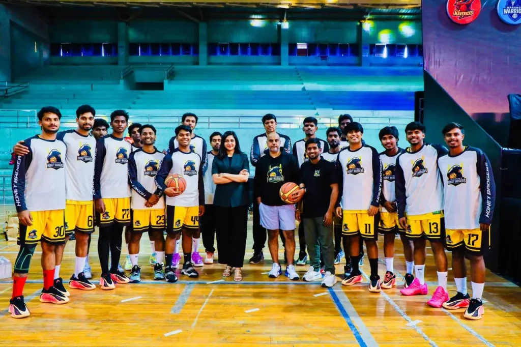 Deepti Akki with Indian Basketball Team