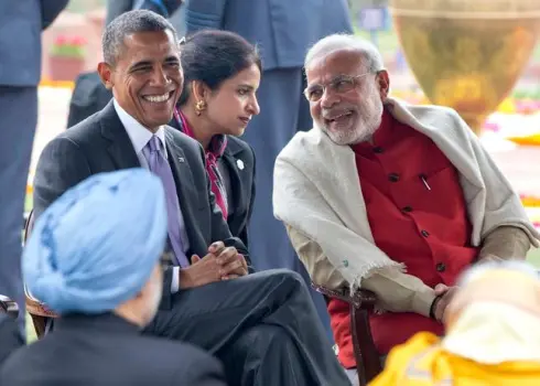 Gurdeep Kaur Chawla, Obama and Modi