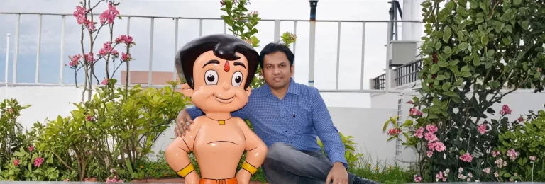 Rajiv Chilaka and Chotta Bheem